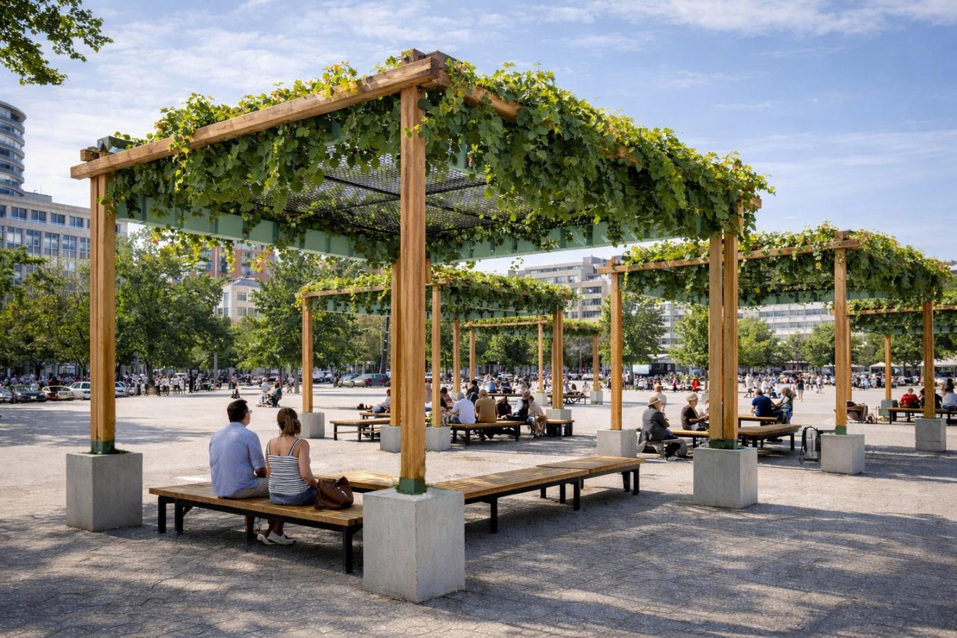 Terrasse mit IKEA Möbeln